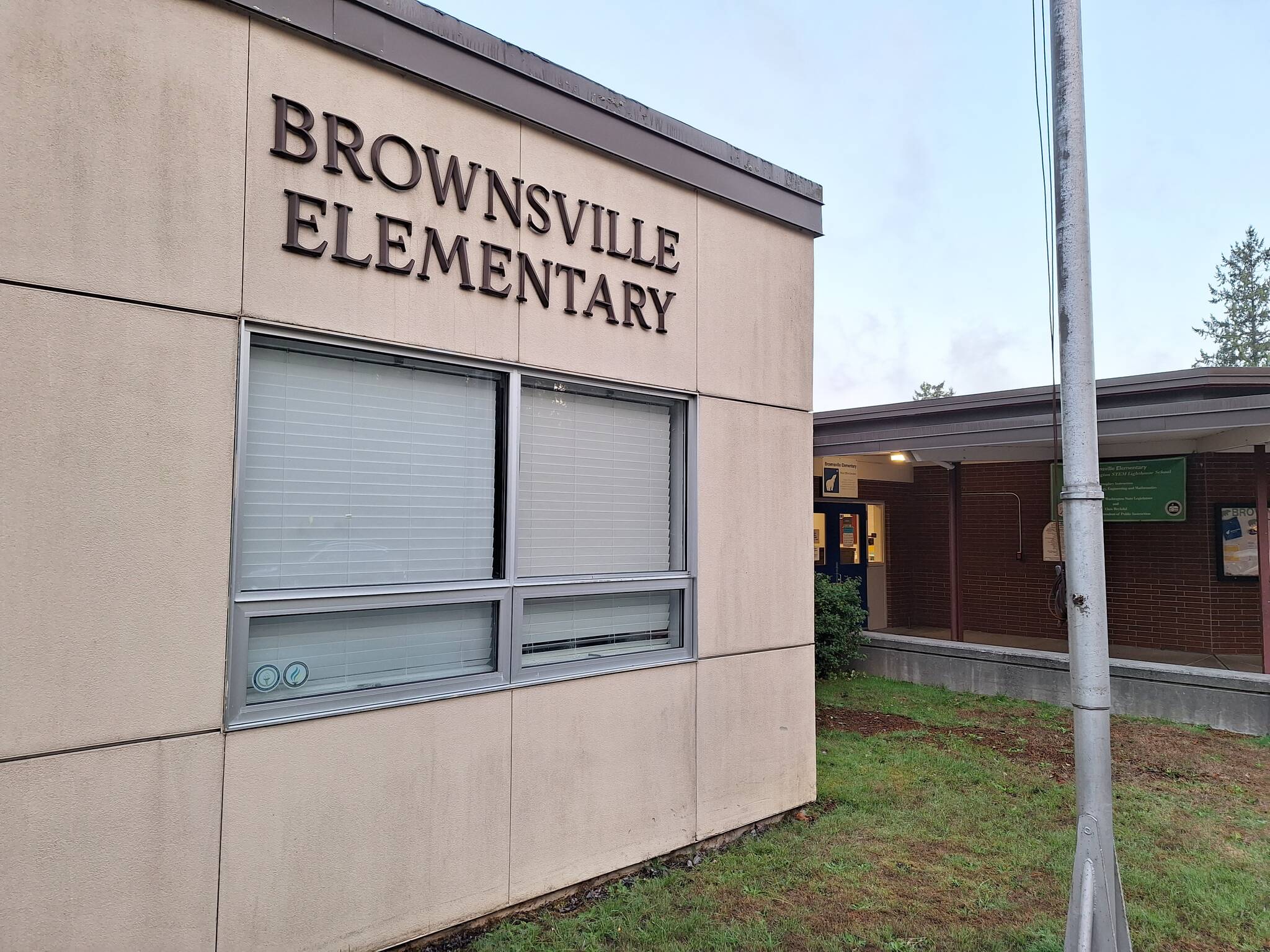 Elisha Meyer/Kitsap News Group
The front entrance side of Brownsville Elementary School.