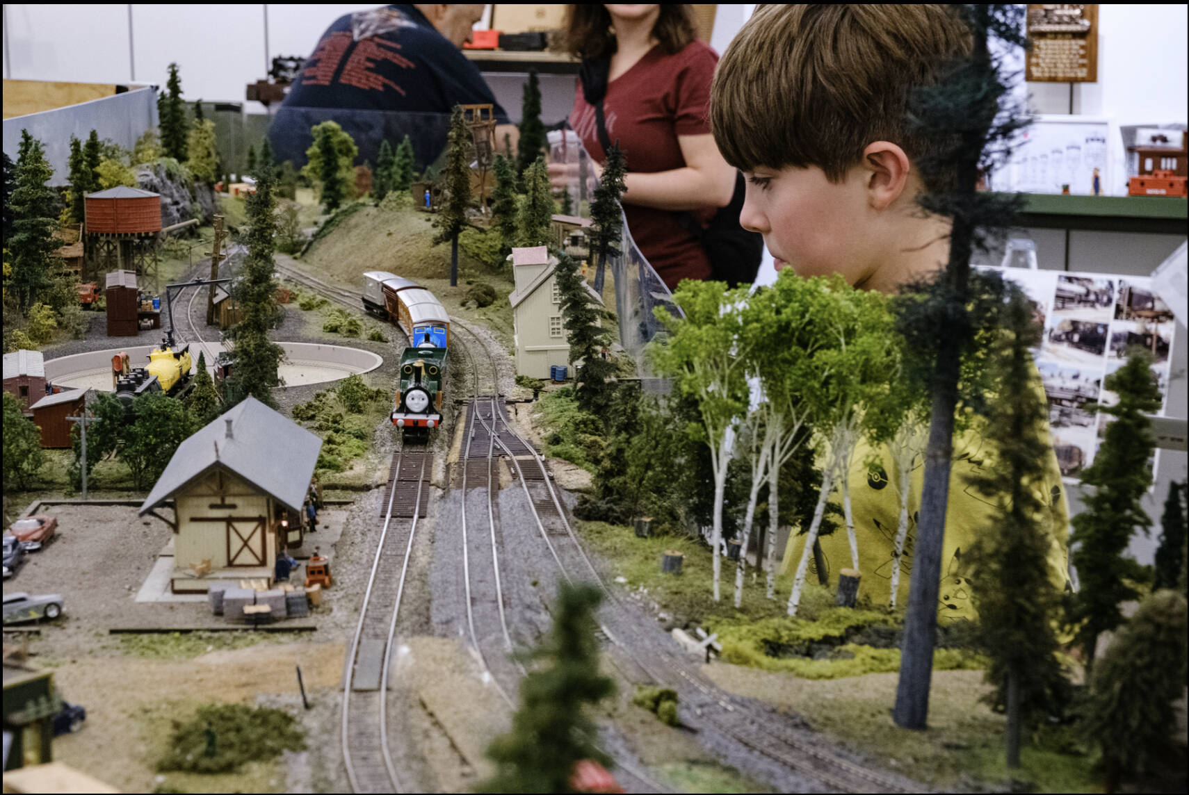 Damon Williams/Kitsap News Group Photos
Kids of all ages enjoy watching the model trains.