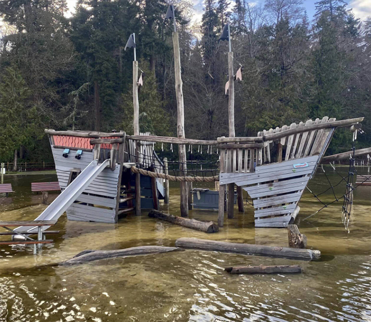 File Photo
King Tides flooded areas all around Kitsap County in January.