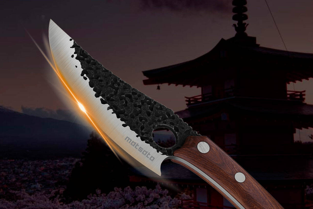 Matsato Kitchen Knife - Perfect for cutting, boning, and chopping needs.  Designed for balance and control, blending modern style with traditional