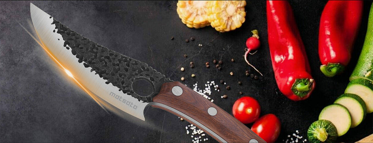 Matsato Kitchen Knife - Perfect for cutting, boning, and chopping needs.  Designed for balance and control, blending modern style with traditional