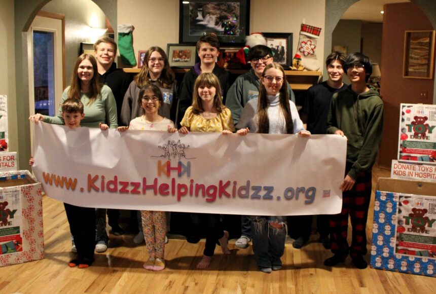 <p>Elisha Meyer/Kitsap News Group</p>
<p>The kids are ready to take donations for this year’s Kidzz Helping Kidzz toy drive.</p>