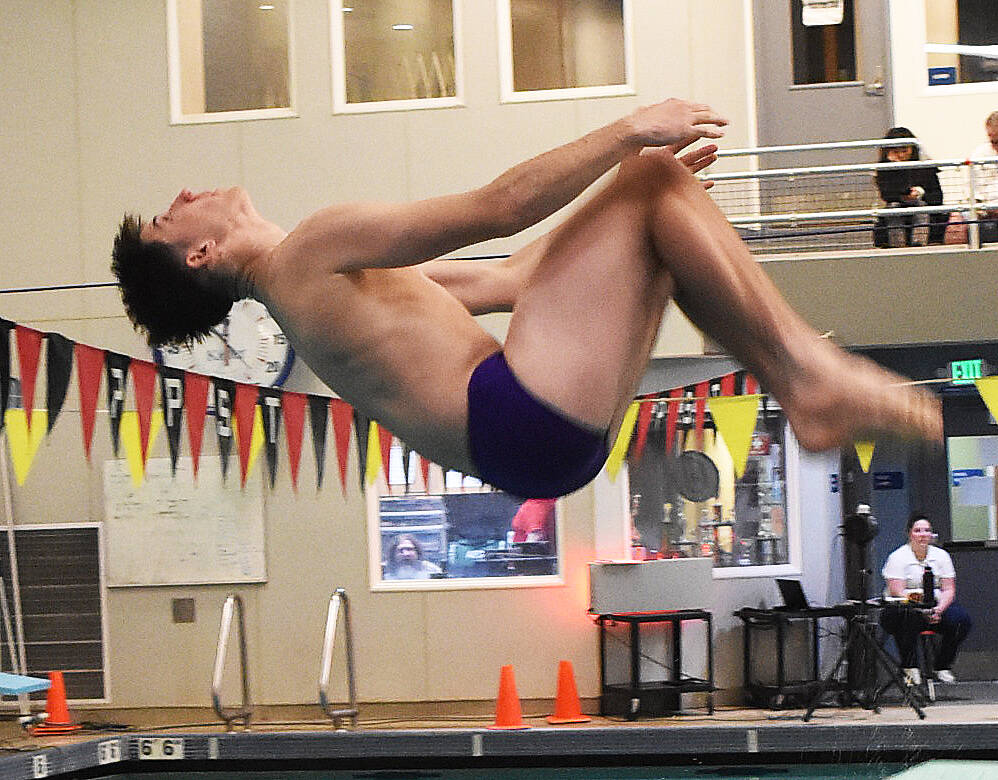 NK’s Justin Anderson wins the 1-meter diving with 116.55.