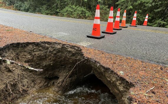 Kitsap County courtesy photos
Damage to the culvert underneath Sunnyslope Road SW caused a closure of the road.