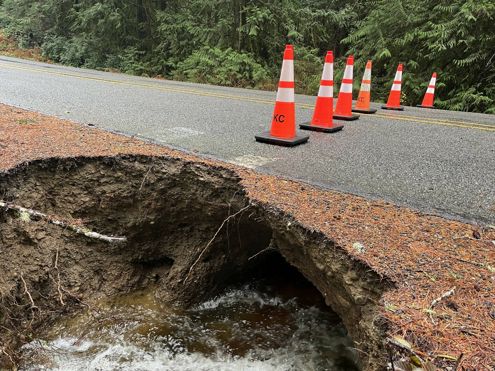 Kitsap County courtesy photos
Damage to the culvert underneath Sunnyslope Road SW caused a closure of the road.