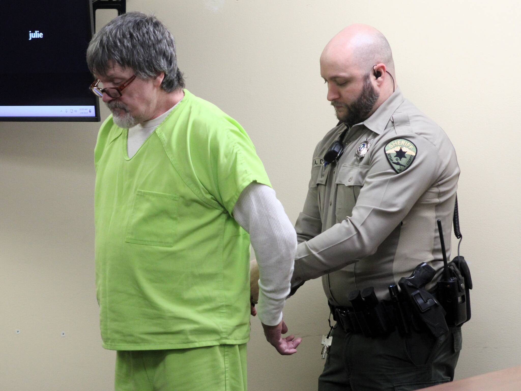 Elisha Meyer/Kitsap News Group Photos
Chet Weese is led into the courtroom to plead guilty and face his sentencing.
