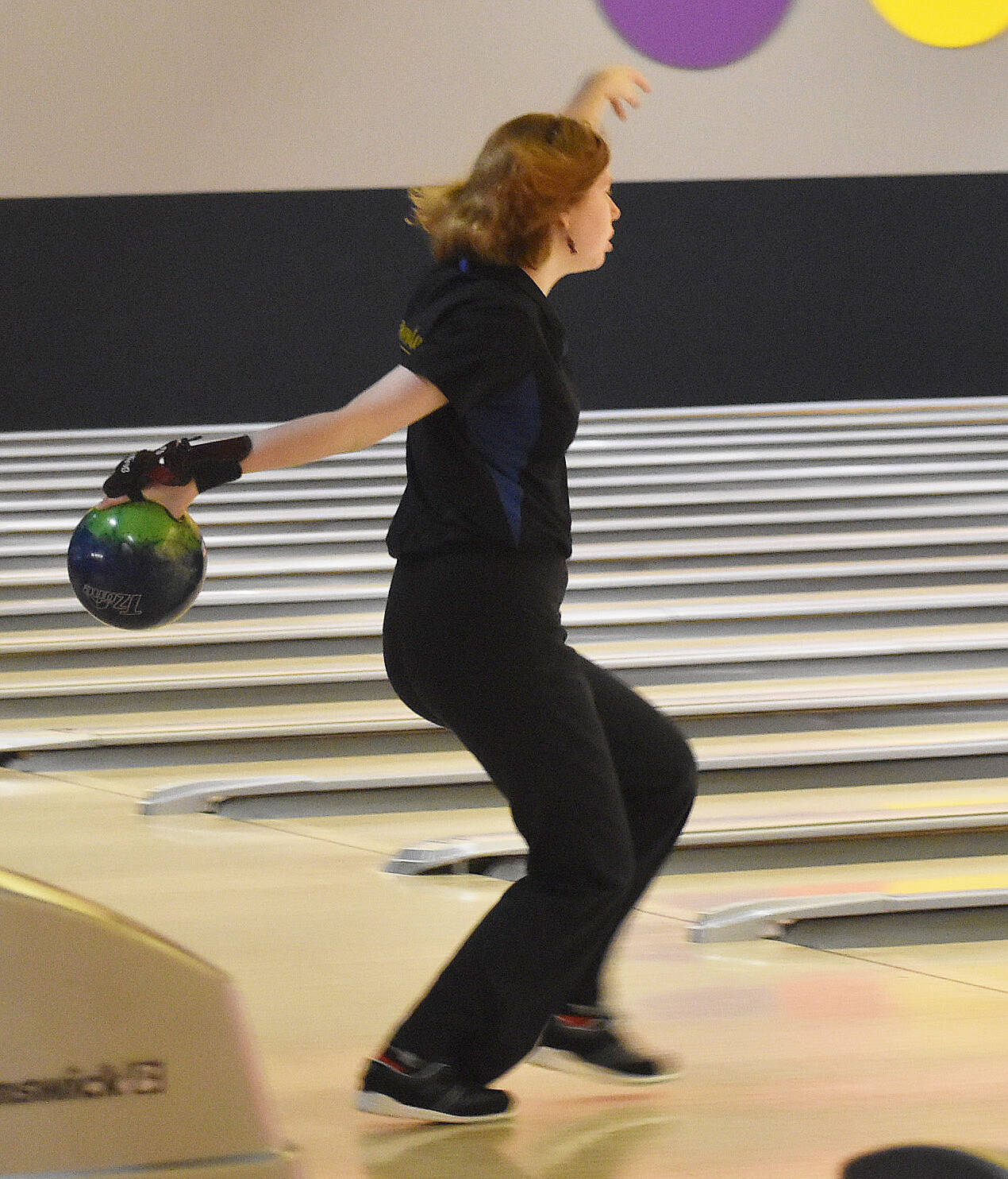 Nicholas Zeller-Singh/Kitsap News Group Photos
Bremerton’s Lauren Rigby finishes fifth with 448 pins.