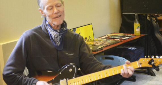 Steve Powell/Kitsap News Group Photos
KC Makela gets into the music as he plays guitar and sings.