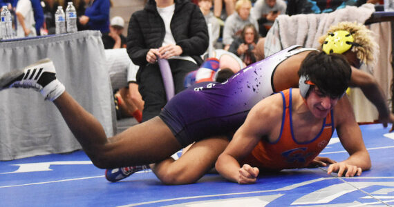 File Photos
North Kitsap’s Morgan Paul finishes fourth at 175 pounds.