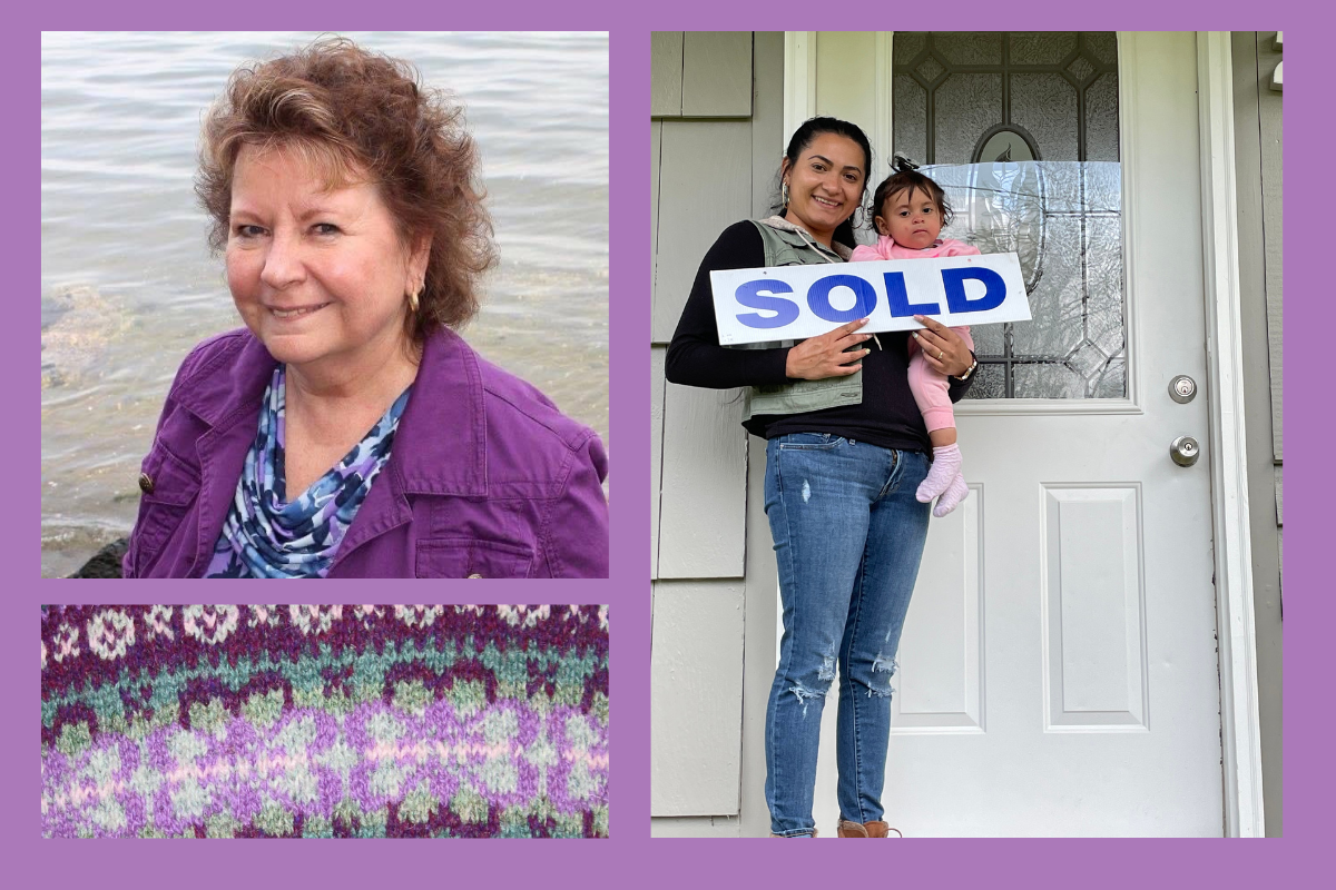 Sheila Joynes combines her passions for real estate, knitting, teaching, and community service into a life that inspires joy and connection among those around her. Photos courtesy of Sheila Joynes.
