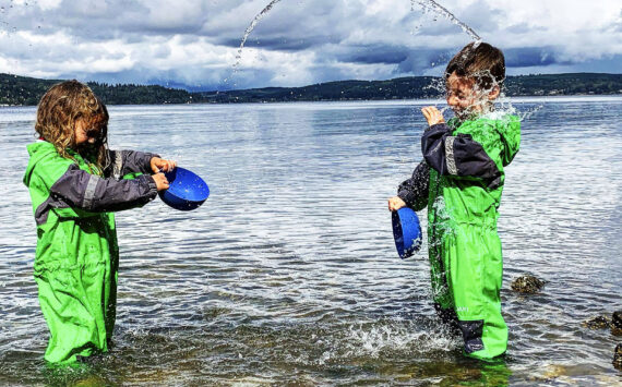 Brandyn Boyd, Magnolia Forest Preschool courtesy photos
Two preschool students play in the water during a school day.