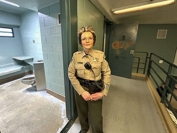 <p>Mike De Felice/Kitsap News Group photos</p>
                                <p>Penelope Sapp, shown here outside one of the cells, oversees the county jail.</p>