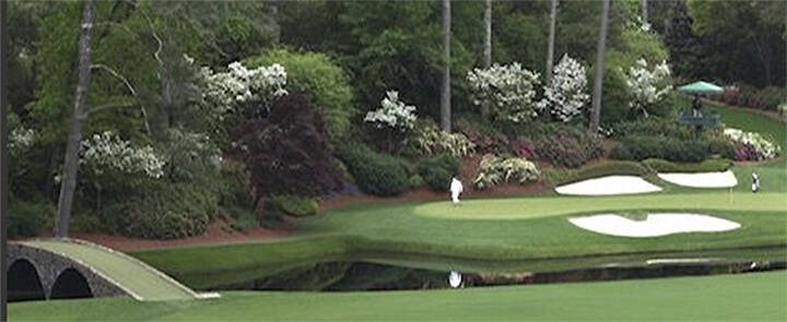 Chris Franklin courtesy photo
The most-storied hole on the legendary course is the Par 3 No. 12 at Amen Corner.