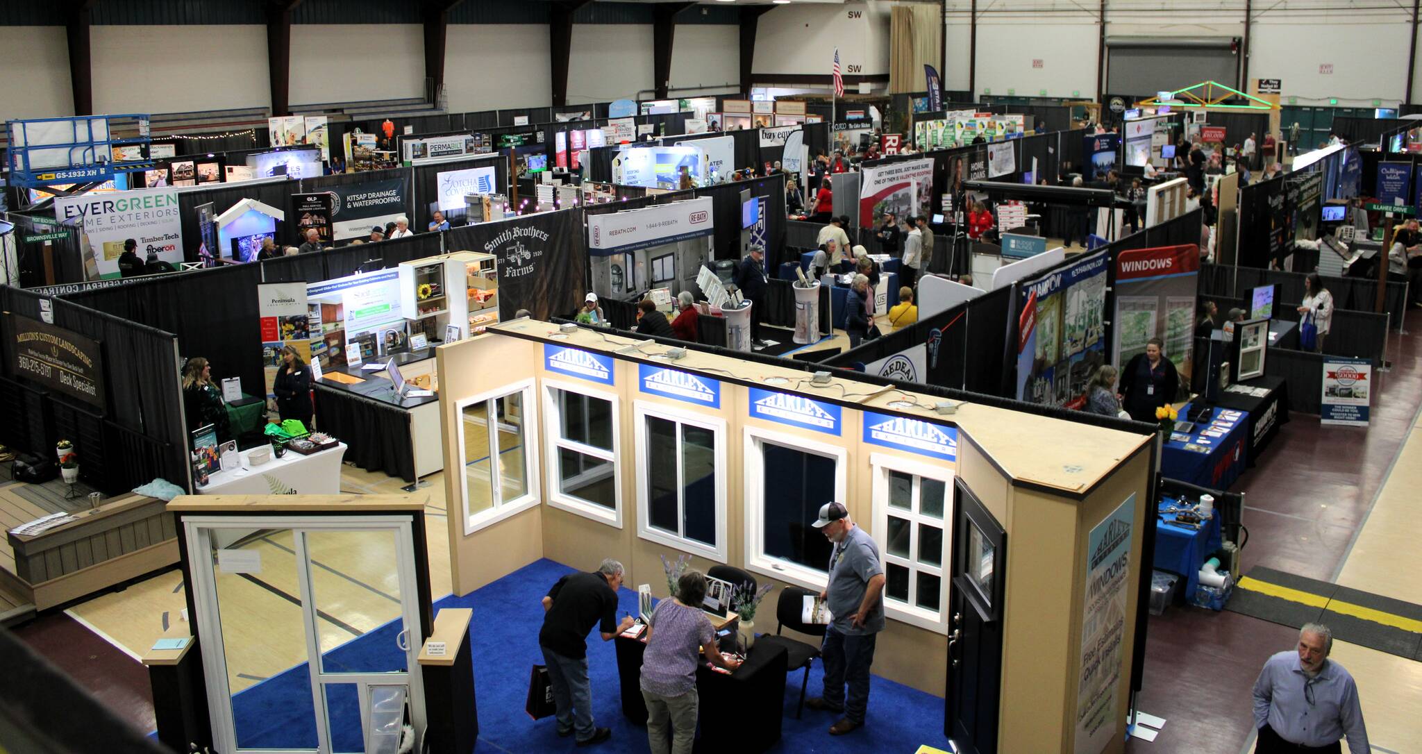 Elisha Meyer/Kitsap News Group
An overhead look at the 2024 Peninsula Home and Remodel Expo.