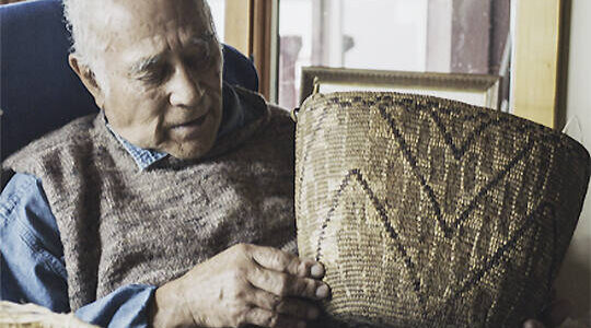 NEA courtesy photo
Ed Carriere of the Suquamish Tribe and traditional baskets he makes are featured in an NEA film.