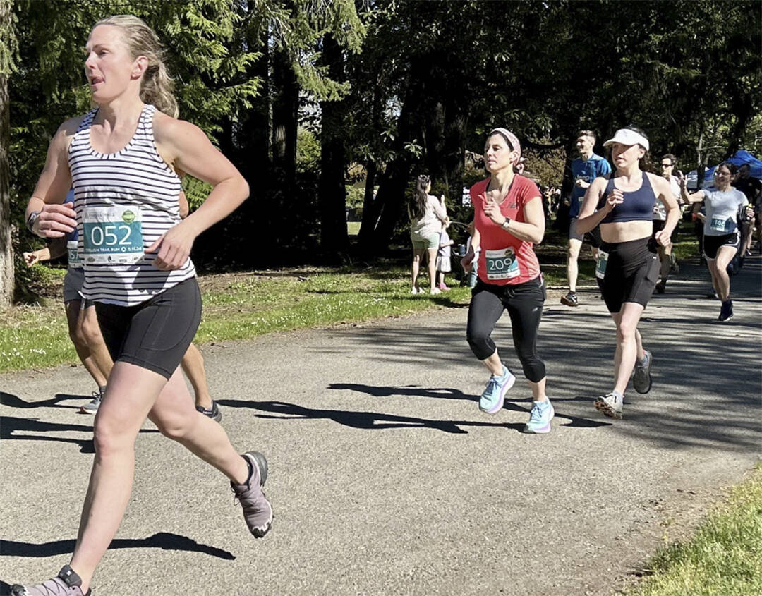 Peter Gammell/Kitsap News Group photos
Runners race in the Trillium Race on Bainbridge Island over the weekend.