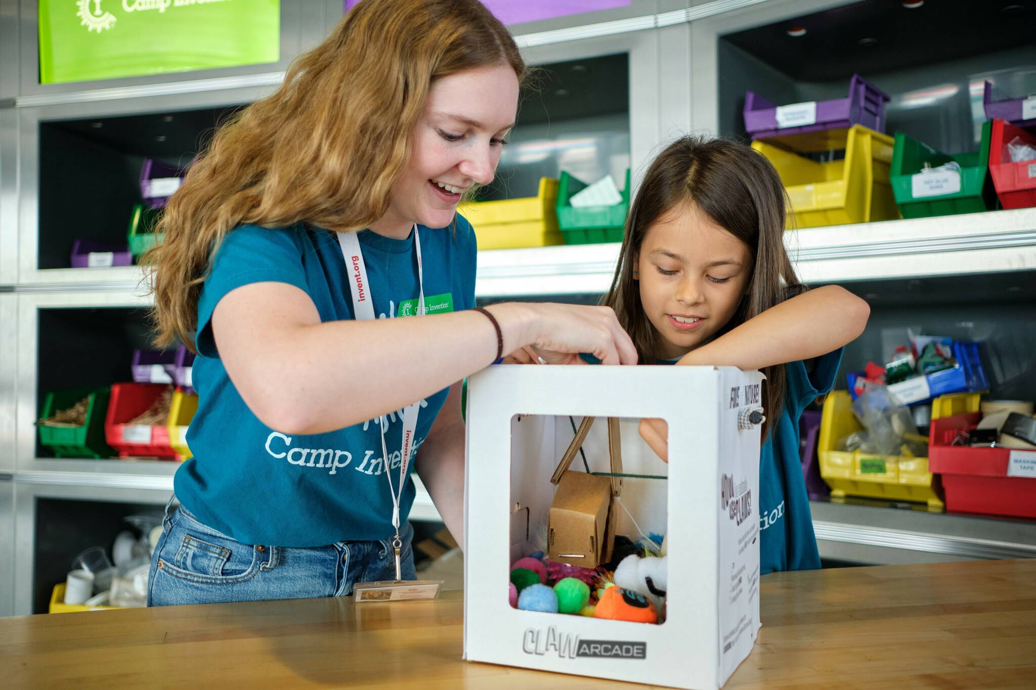 National Inventors Hall of Fame courtesy photo
Camp Claw Arcade allows campers to use their creativity and engineering skills to construct a functional claw arcade out of cardboard.