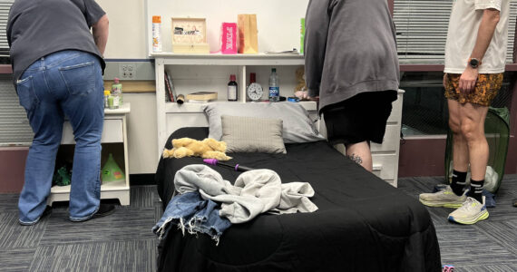 Britney Fletcher-West/Kitsap News Group photos
Participants walked through a mock teenage girl’s bedroom and were asked to identify over 70 items that could be indicators of risky behaviors or problems.