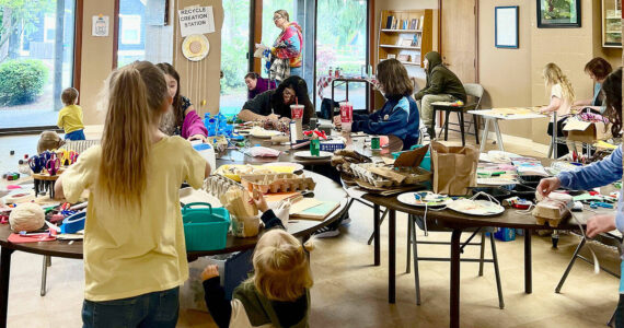 Britney Fletcher-West/Kitsap News Group photos
The mobile museum event May 3 combined drop-in activities such as creativity, science, and interactive play.