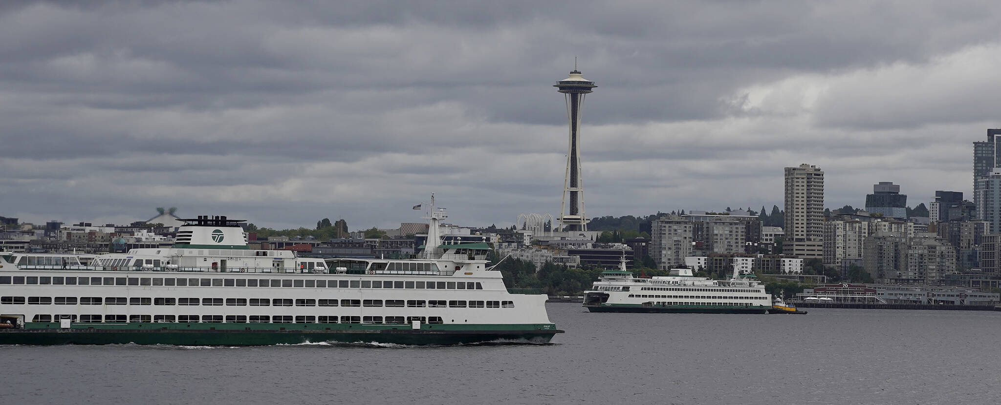 Joshua Kornfeld/Kitsap News Group
Ferries in Seattle’s Elliot Bay.