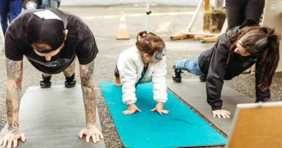 Kick it with Kitsap courtesy photos
Attendees can participate in fitness challenges.