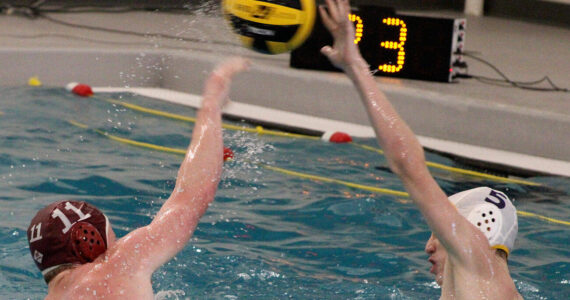 Luke Caputo/Kitsap News Group photos
Aiden Jones of SK has a shot attempt blocked in a 15-4 Wolves loss to the Puyallup Vikings Sept. 24 in Port Orchard.