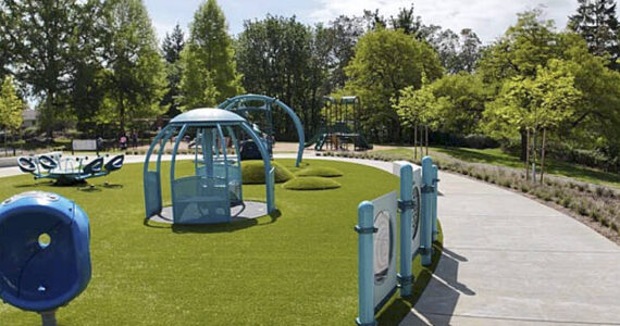 City of Poulsbo courtesy photo
The new Play for All playground at Raab Park in Poulsbo.