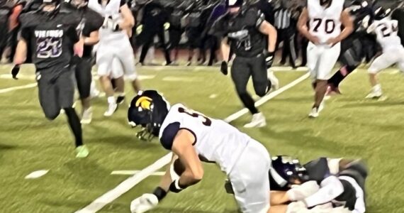 Luke Caputo/Kitsap News Group
The North Kitsap Vikings beat the Bainbridge Spartans 24-21 at home Oct. 17.