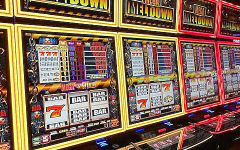 Mike De Felice/Kitsap News Group photos
Slot machines are the preferred game of problem gamblers seen by counselor Tom Axtelle.