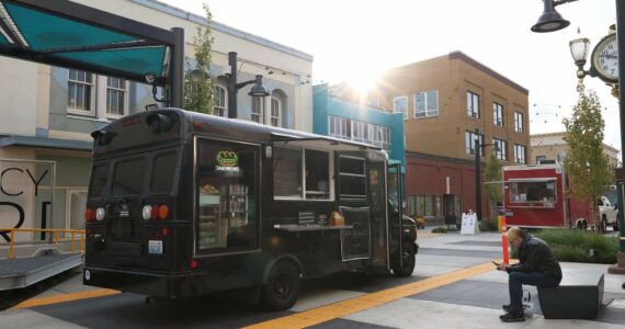 Downtown Bremerton Association courtesy photo
The Downtown Bremerton Association launched Food Truck Fridays, which brings five rotating food trucks to Quincy Square every Friday.