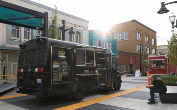 Downtown Bremerton Association courtesy photo
The Downtown Bremerton Association launched Food Truck Fridays, which brings five rotating food trucks to Quincy Square every Friday.