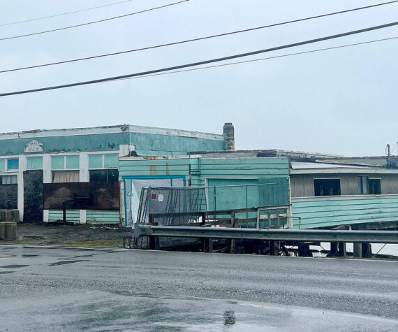 Britney Fletcher-West/Kitsap News Group
This overwater structure, set to be demolished, is located at 1883 Bay Street, across from the Creative Kids Learning Center.