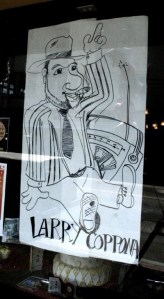 This drawing of Port Orchard Mayor Lary Coppola was removed because bakery owner Amanda Rudd had proved her point.
