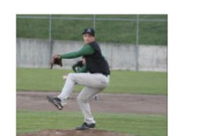 (Left) KSS senior Eric Eley throws a pitch in the Class 2A West Central District III tournament against Eatonville May 12.