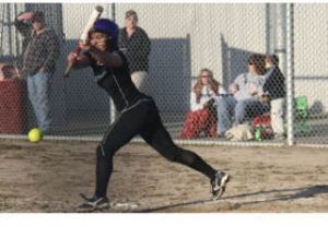 Wesley Remmer/file photo 2009 Olympic’s Lexi Orteza lays down a bunt during a game against Bremerton April 15. Orteza is one of a handful of seniors who hope to make some noise in the Class 3A West Central District III tournament