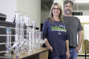 Highway 420 owner Annette Atkinson and purchasing manager Brian Rose