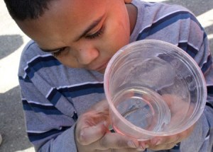 Third grader Davion Busby