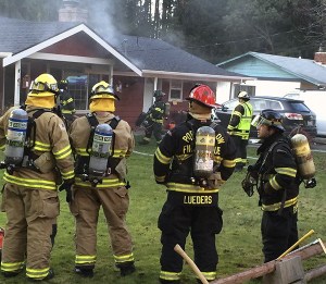 A single-family home was saved Nov. 16