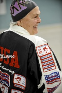 Bernice Phillips began competitive swimming after losing her husband to Alzheimer's disease.