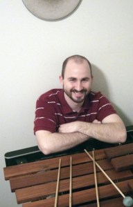 The man and his marimba — Sam Stewart.