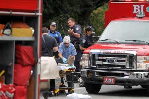 Three people were transported from the scene of a two-car crash that occurred July 30 on Bainbridge Island