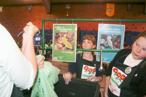 Olalla Elementary School sixth-graders Rachel Baker