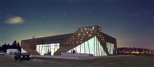 An artists' conceptual rendering of what the new Silverdale library might look like.