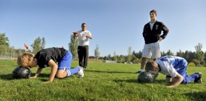 Kitsap Pumas players Dustyn Brim