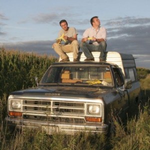 Co-producers Curt Ellis and Ian Cheney taste-test their crop in an odyssey through the American food industry — 'King Corn.'