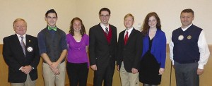 Pictured left to right: Rotarian Ron Templeton