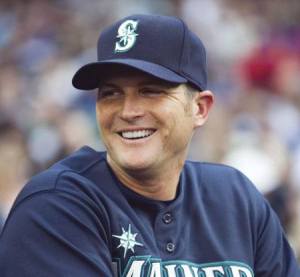 Seattle Mariner Mike Sweeney visited South Kitsap last week to kick off the state Little League championships.