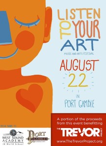 A portion of proceeds from Listen to Your Art Music and Arts Festival will benefit The Trevor Project.
