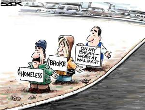 Today's cartoon 'WalMart Woes