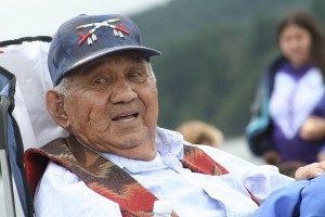 Claude 'Skip' George ... on the beach at Point Julia